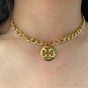 Authentic Tory Burch gold necklace